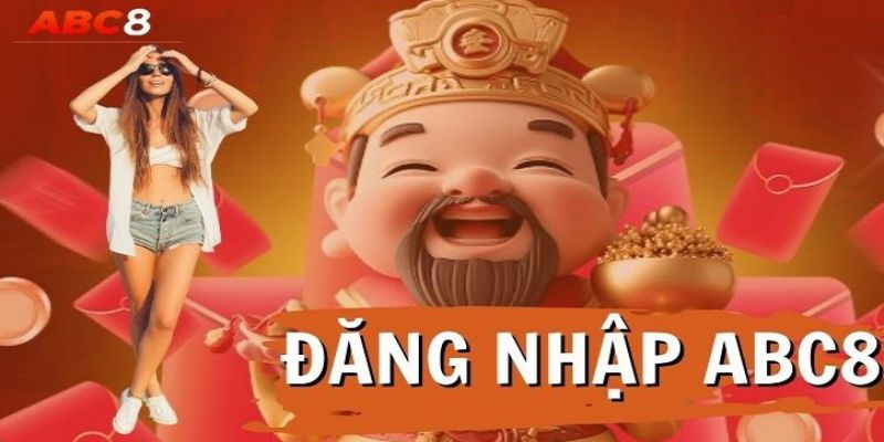 Giao diện đăng nhập vào cổng game ABC8